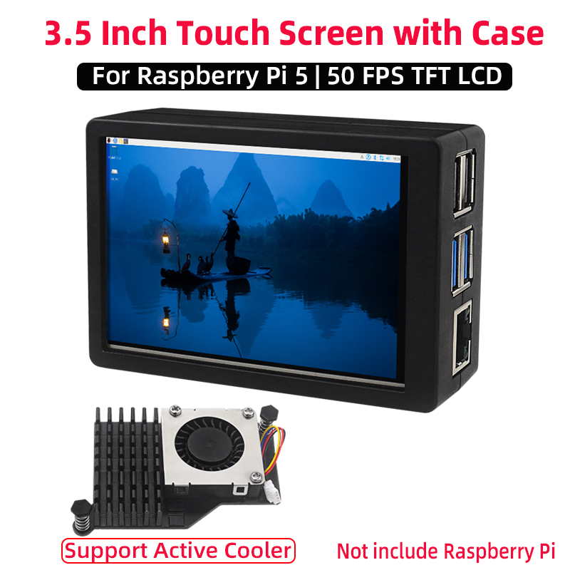 Argon One V3 M.2 Nvme Case - Layar Sentuh 3.5 Inci 50Hz FPS