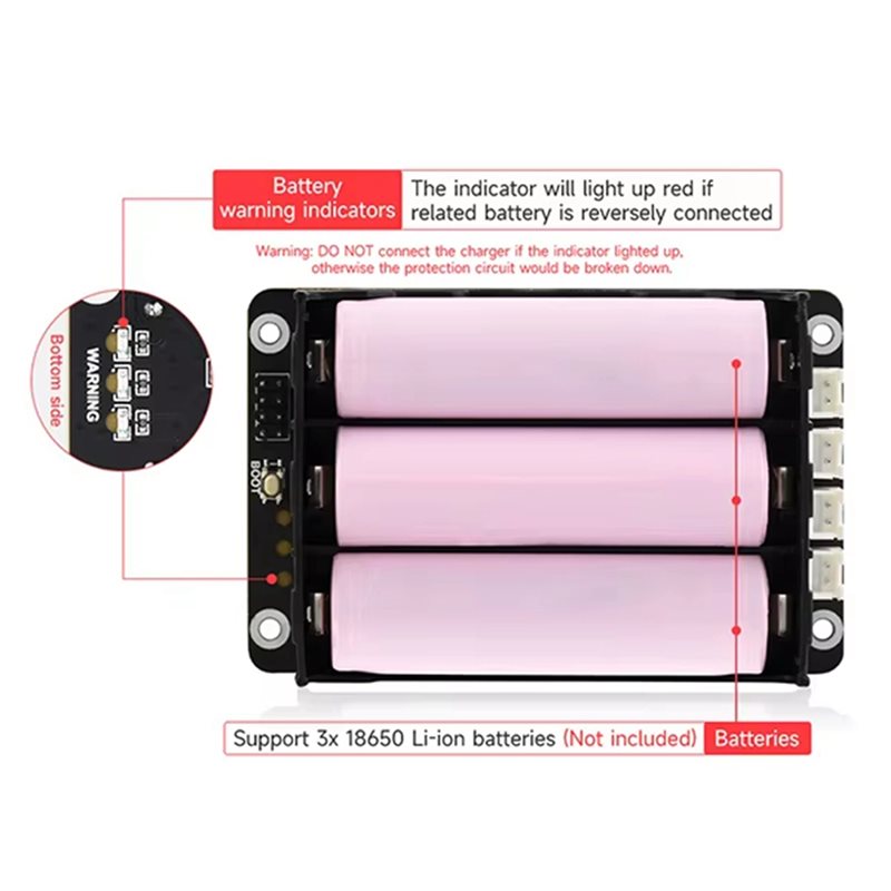 A96K-2X untuk Raspberry Pi 5,  - Raspberry Pi Uninterrupted Power Supply Ups 18650 ulasan dan harga